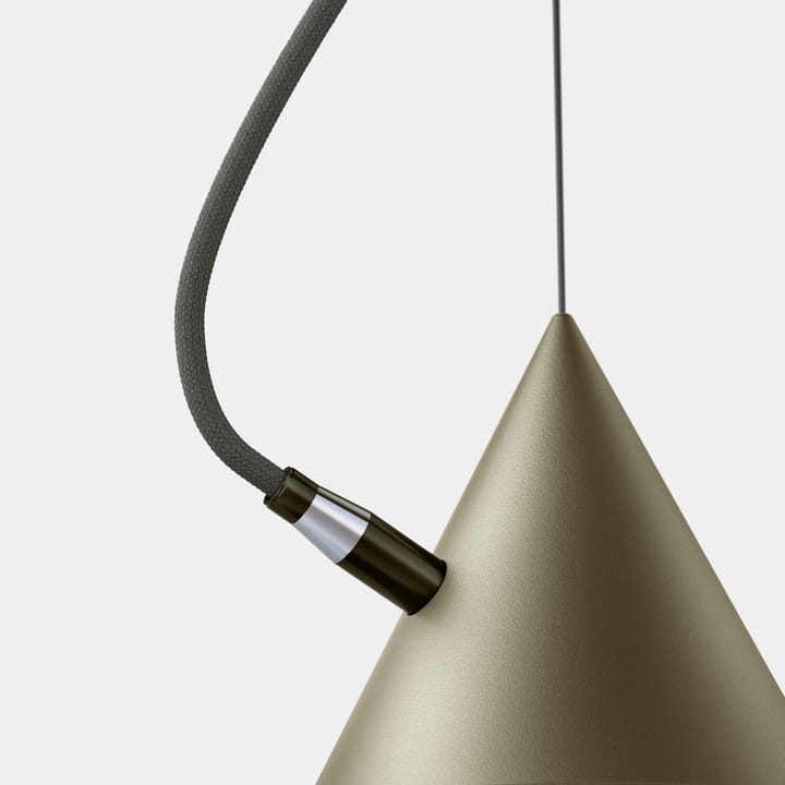 Lámpara colgante Castor 60 cm - Gris oliva-gris oscuro-negro - Noon
