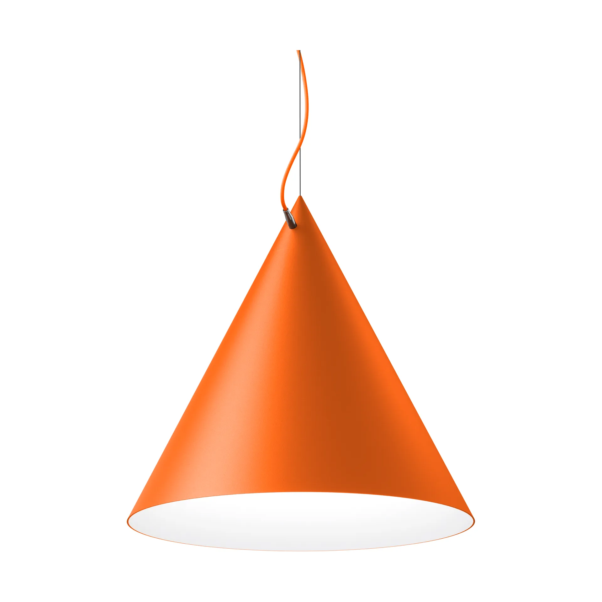 Lámpara colgante Castor 60 cm, Naranja-naranja-plata Noon