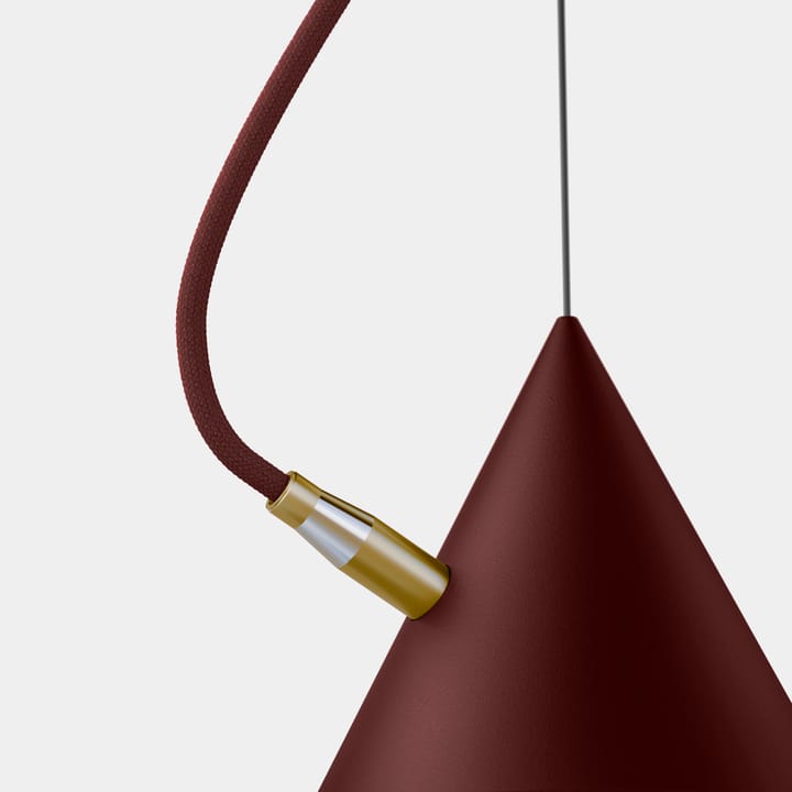 Lámpara colgante Castor 60 cm - Rojo Borgoña-rojo oscuro-latón - Noon