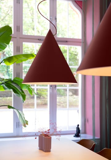 Lámpara colgante Castor 60 cm - Rojo Borgoña-rojo oscuro-latón - Noon