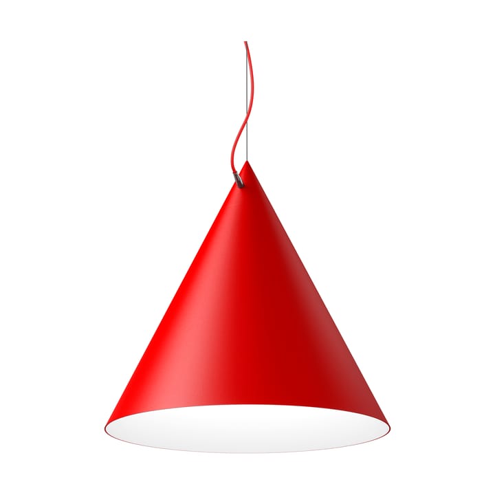 Lámpara colgante Castor 60 cm - Rojo-rojo-plata - Noon