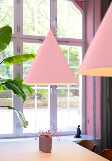 Lámpara colgante Castor 60 cm - Rosa-rosa-plata - Noon