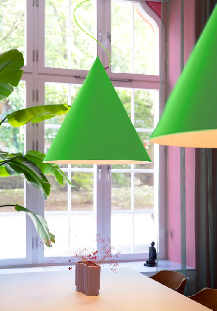 Lámpara colgante Castor 60 cm, Verde claro-verde claro-plata Noon