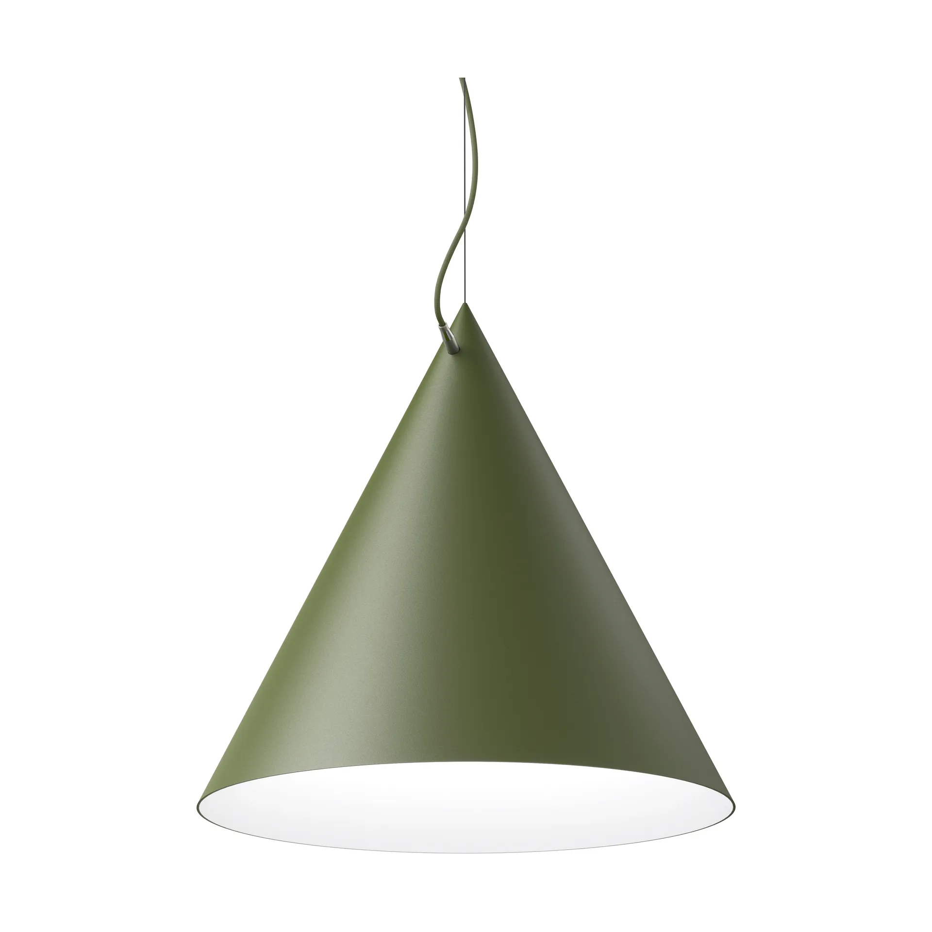 Lámpara colgante Castor 60 cm, Verde militar-verde-latón Noon
