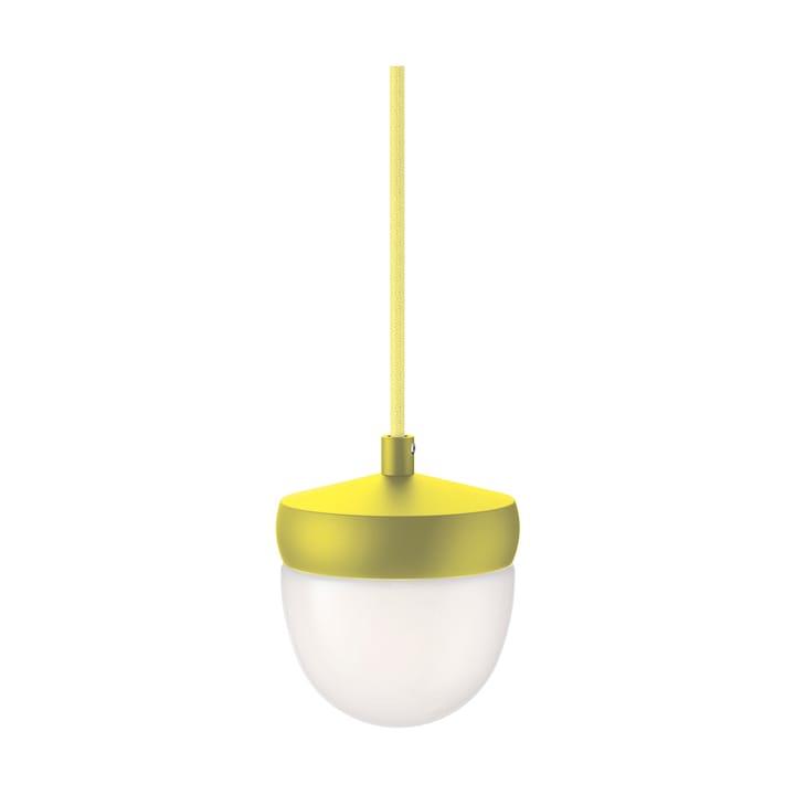 Lámpara colgante Pan esmerilado 10 cm - Amarillo-amarillo claro - Noon
