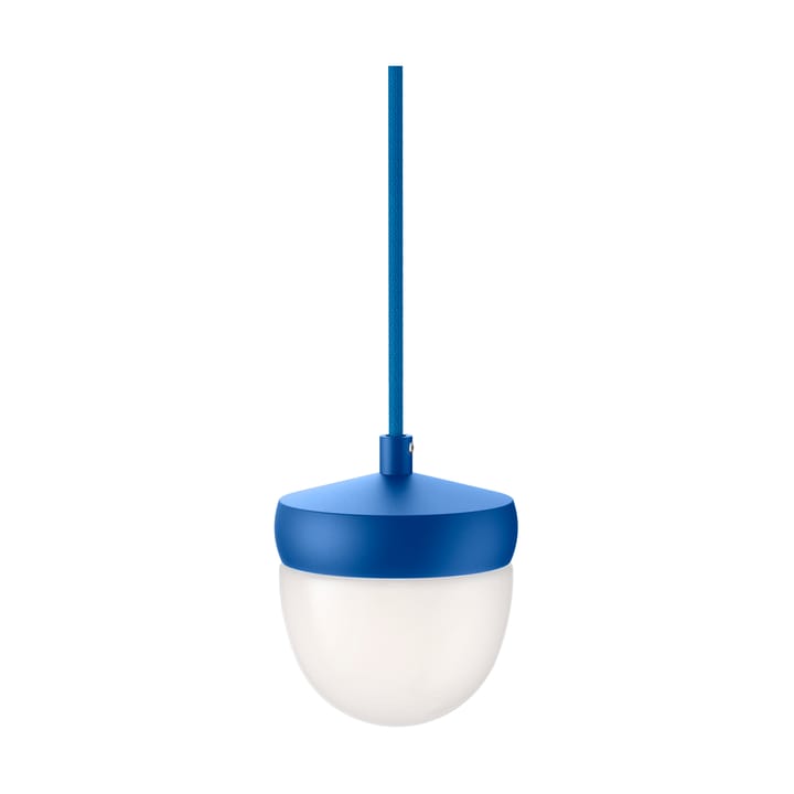 Lámpara colgante Pan esmerilado 10 cm - Azul-azul - Noon