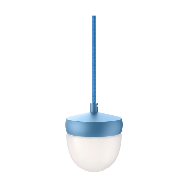 Lámpara colgante Pan esmerilado 10 cm - Azul pastel-azul claro - Noon