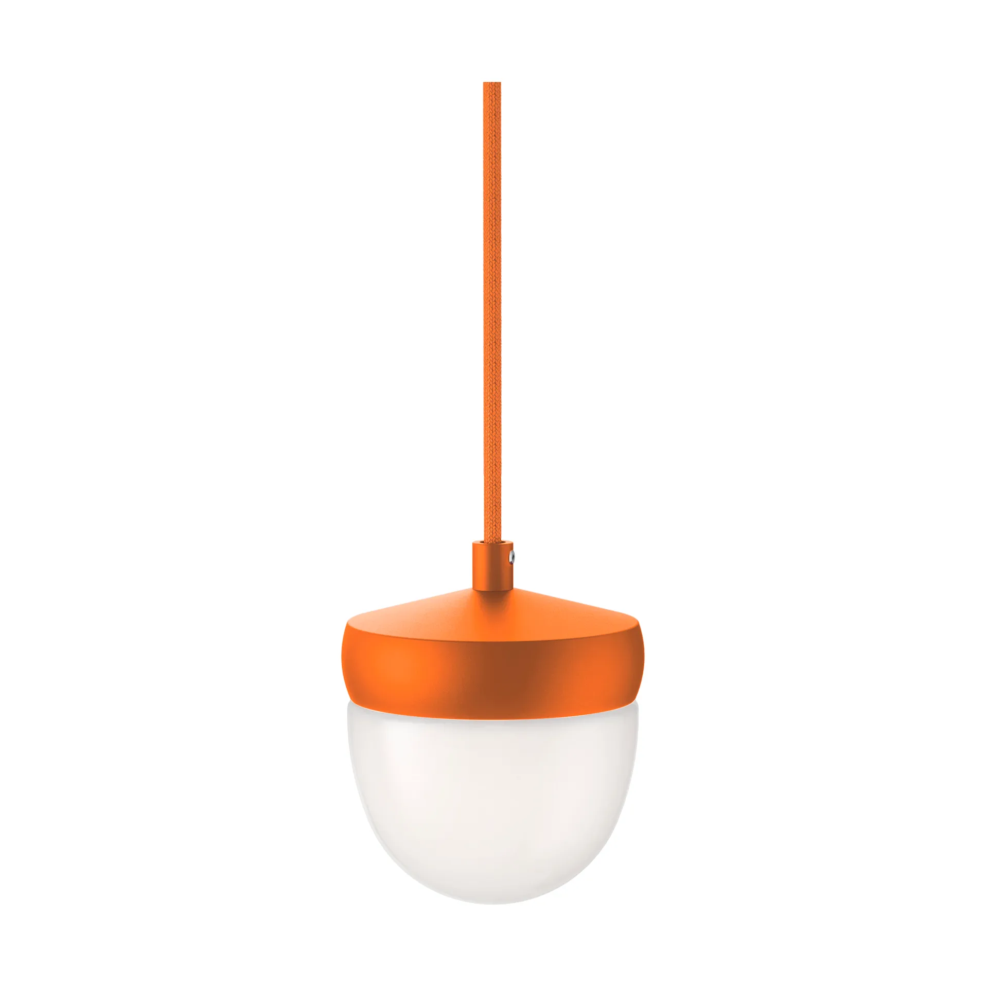 Lámpara colgante Pan esmerilado 10 cm, Naranja-naranja Noon