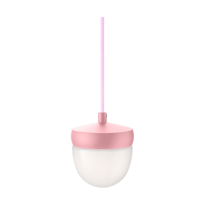 Lámpara colgante Pan esmerilado 10 cm - Rosa-rosa - Noon