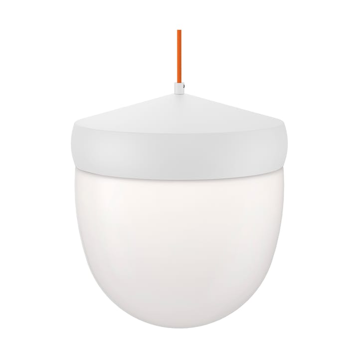 Lámpara colgante Pan esmerilado 30 cm - Blanco-naranja - Noon
