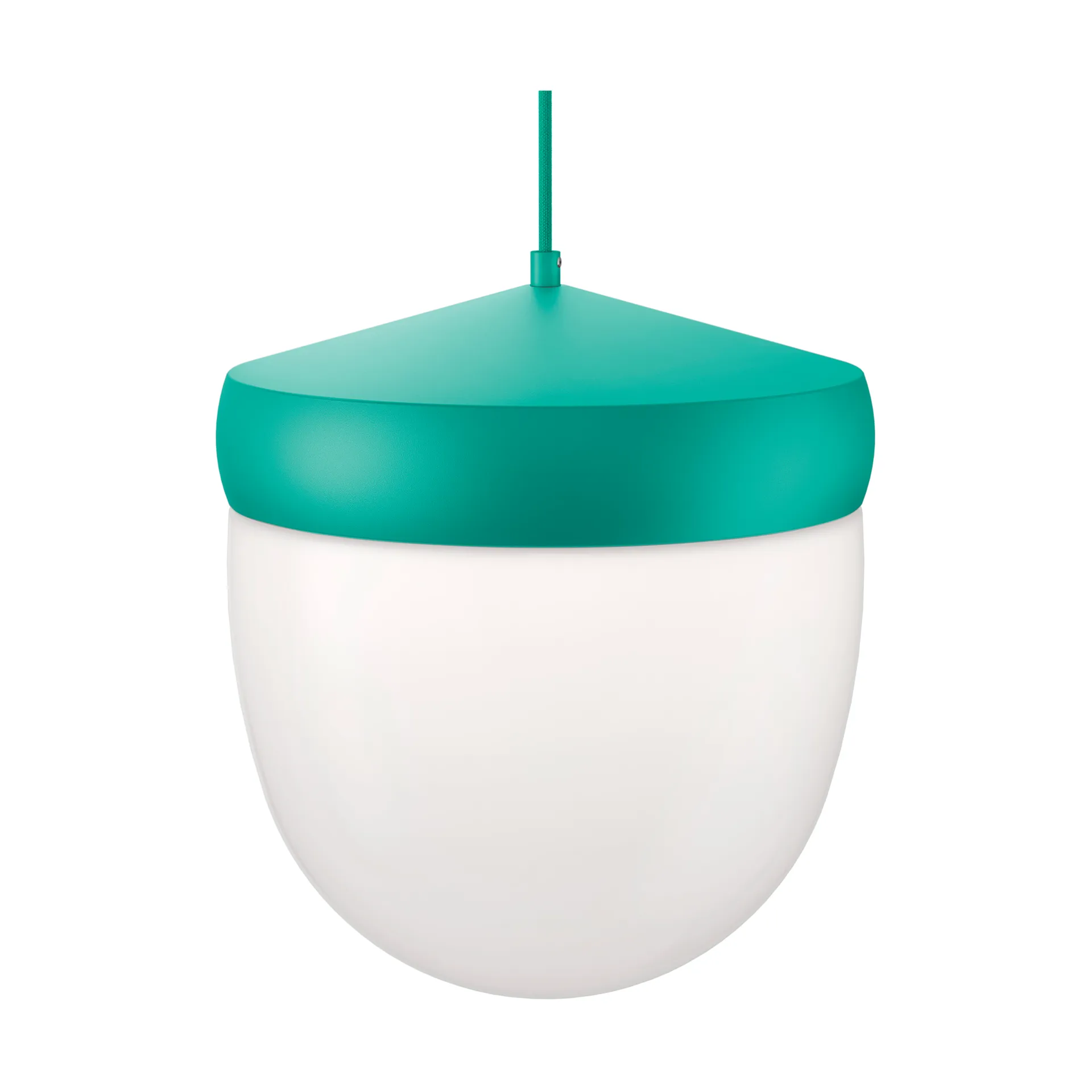 Lámpara colgante Pan esmerilado 30 cm, Turquesa-turquesa Noon