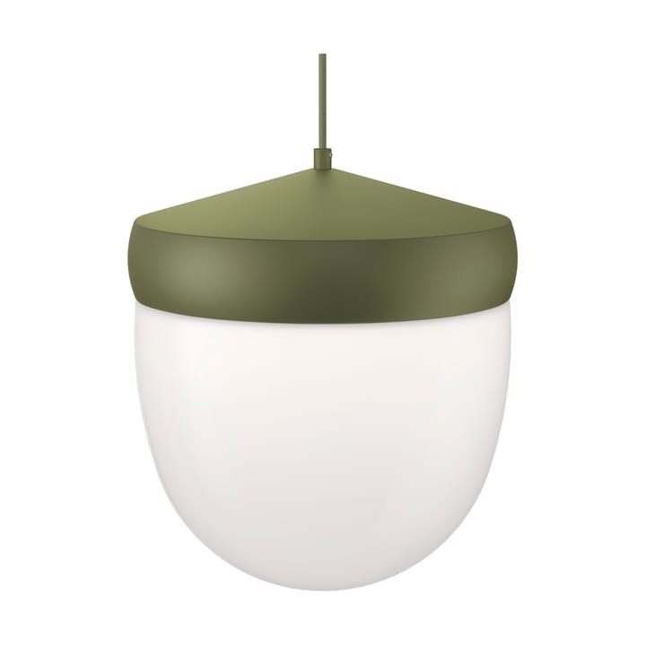 Lámpara colgante Pan esmerilado 30 cm - Verde militar-verde - Noon