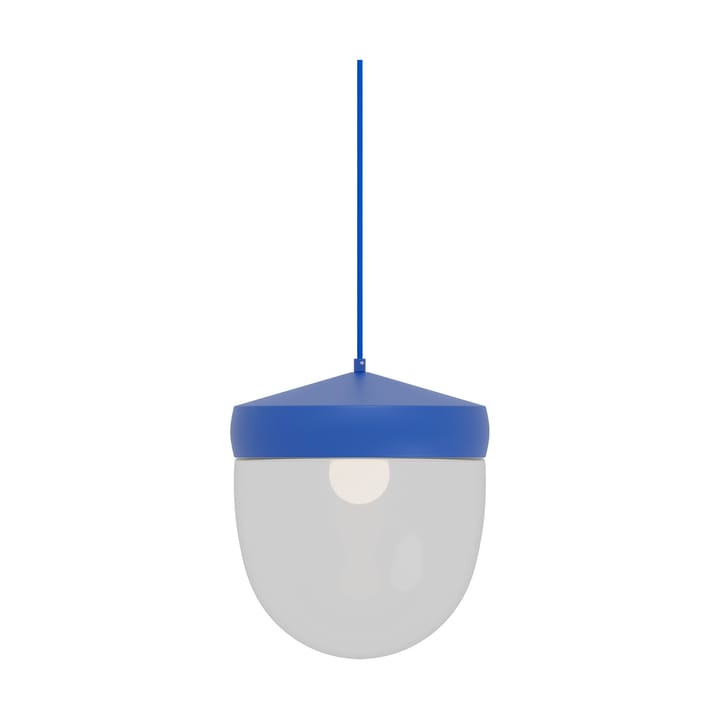 Lámpara colgante Pan transparente 30 cm, Azul-azul Noon