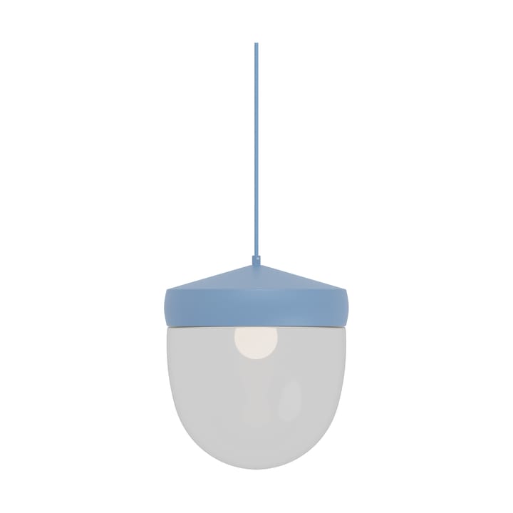 Lámpara colgante Pan transparente 30 cm - Azul claro-rojo - Noon