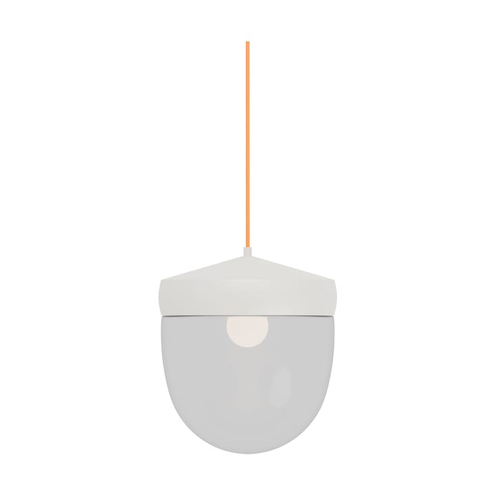 Lámpara colgante Pan transparente 30 cm - Blanco-naranja - Noon