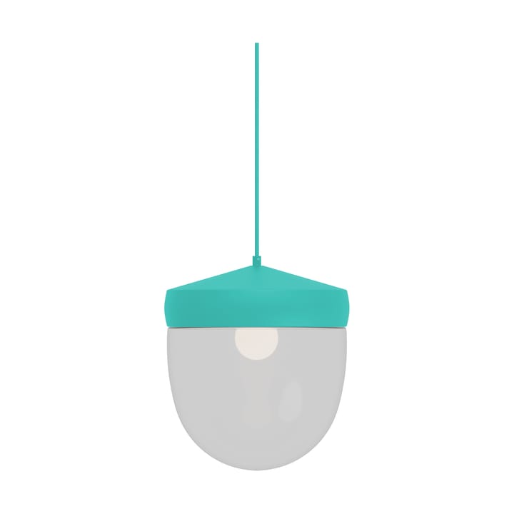 Lámpara colgante Pan transparente 30 cm - Turquesa-turquesa - Noon