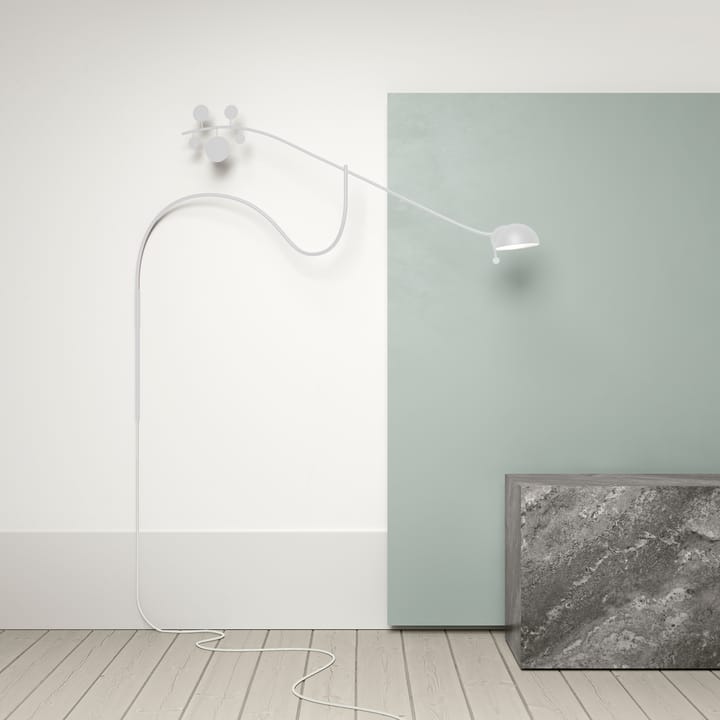 Lámpara de pared Juno, Blanco-blanco Noon
