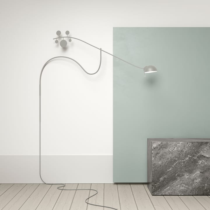 Lámpara de pared Juno, Gris-gris claro Noon