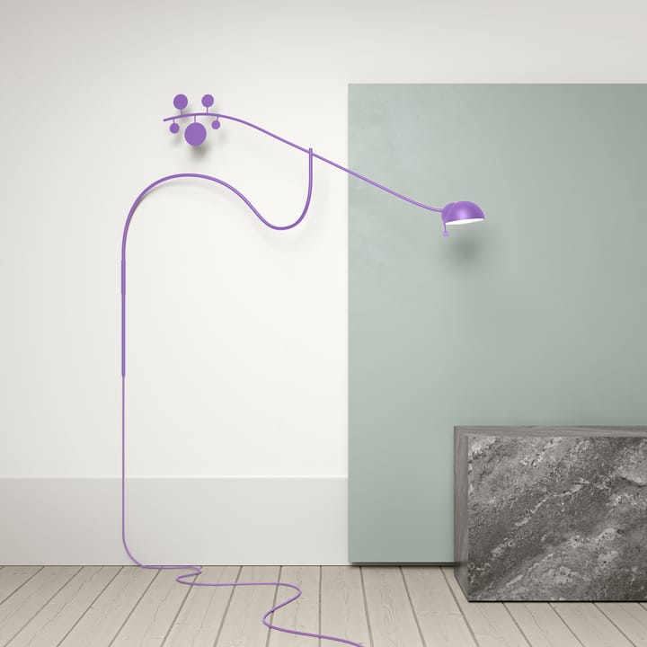 Lámpara de pared Juno, Lila-lila Noon
