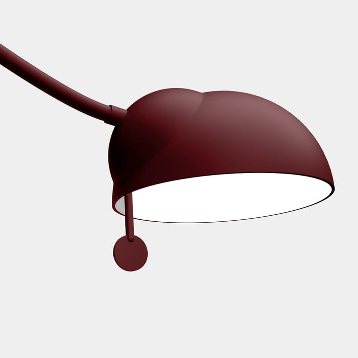 Lámpara de pared Juno, Rojo Borgoña-rojo oscuro Noon
