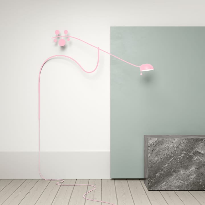 Lámpara de pared Juno, Rosa-rosa Noon