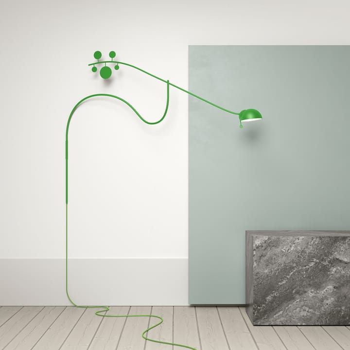 Lámpara de pared Juno, Verde claro-verde claro Noon