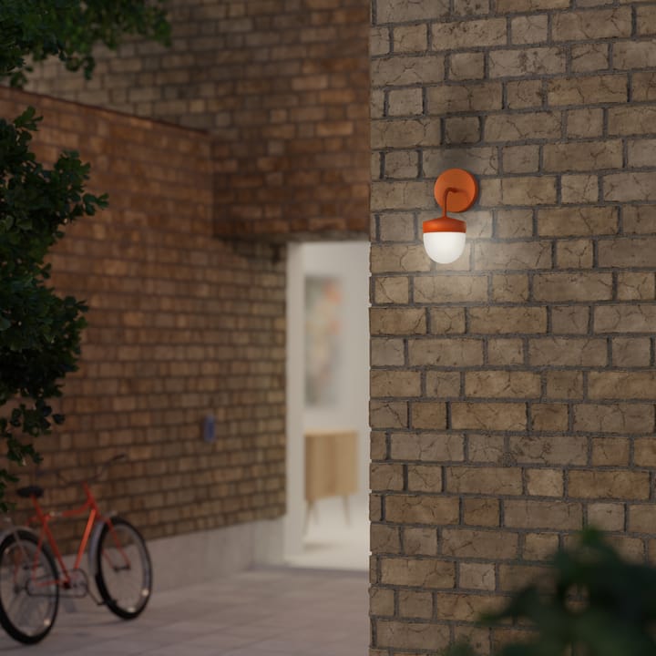 Lámpara de pared Pan esmerilado 10 cm - Naranja - Noon