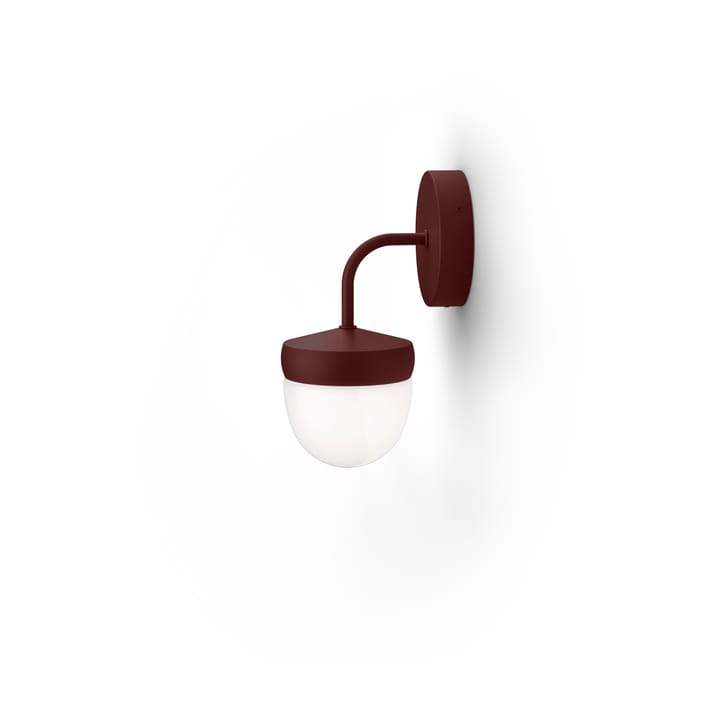 Lámpara de pared Pan esmerilado 10 cm - Rojo Borgoña - Noon