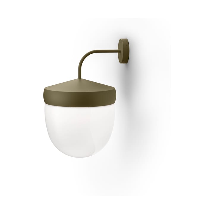 Lámpara de pared Pan esmerilado 30 cm - Gris oliva - Noon