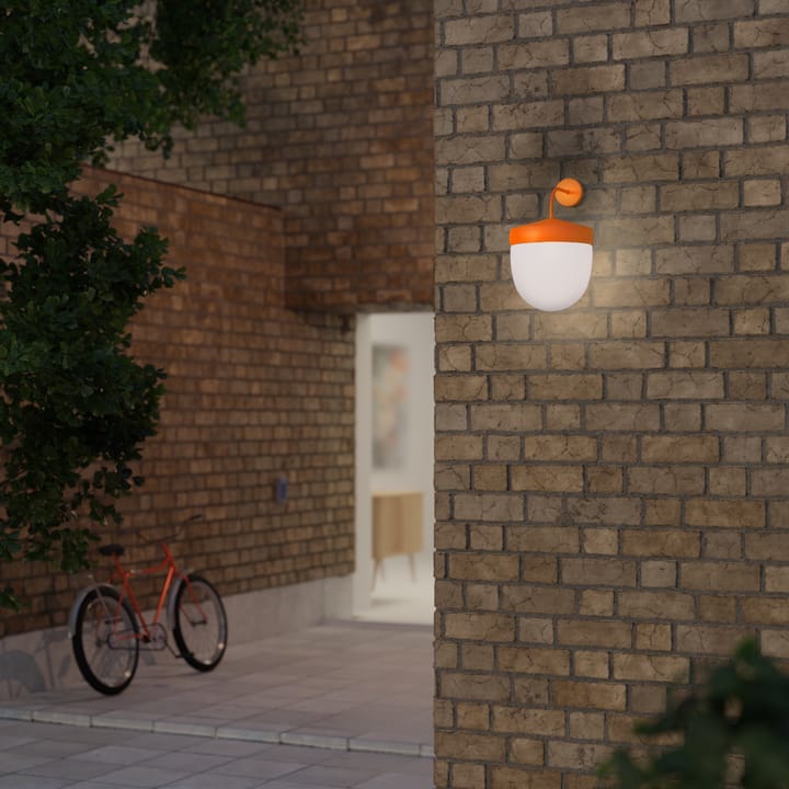 Lámpara de pared Pan esmerilado 30 cm, Naranja Noon