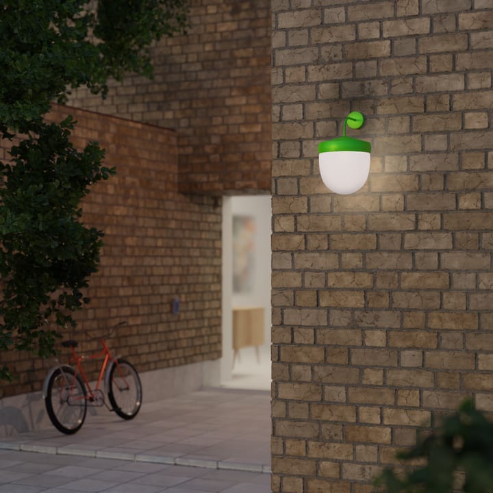 Lámpara de pared Pan esmerilado 30 cm - Verde claro - Noon