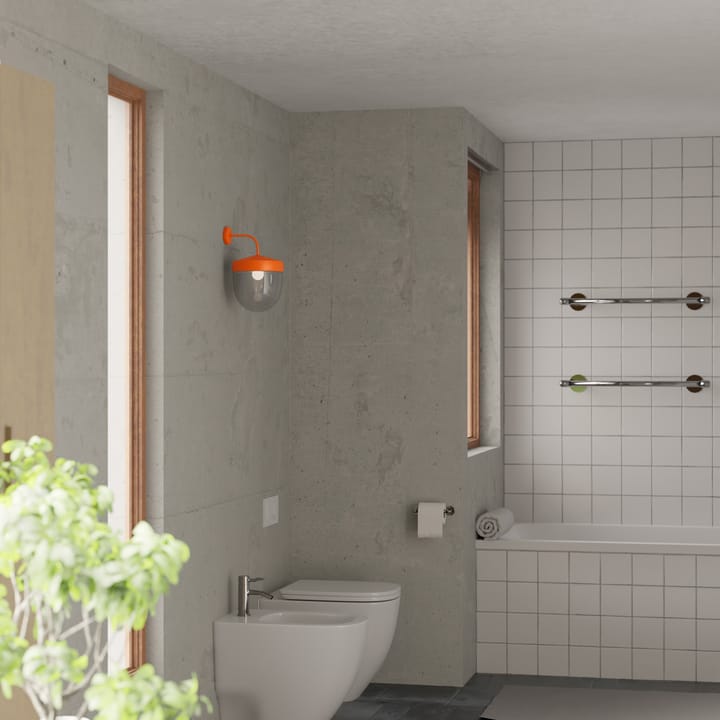 Lámpara de pared Pan transparente 30 cm, Naranja Noon