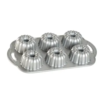 Molde de horno Nordic Ware anniversary bundtlette plata - 1,1 L - Nordic Ware