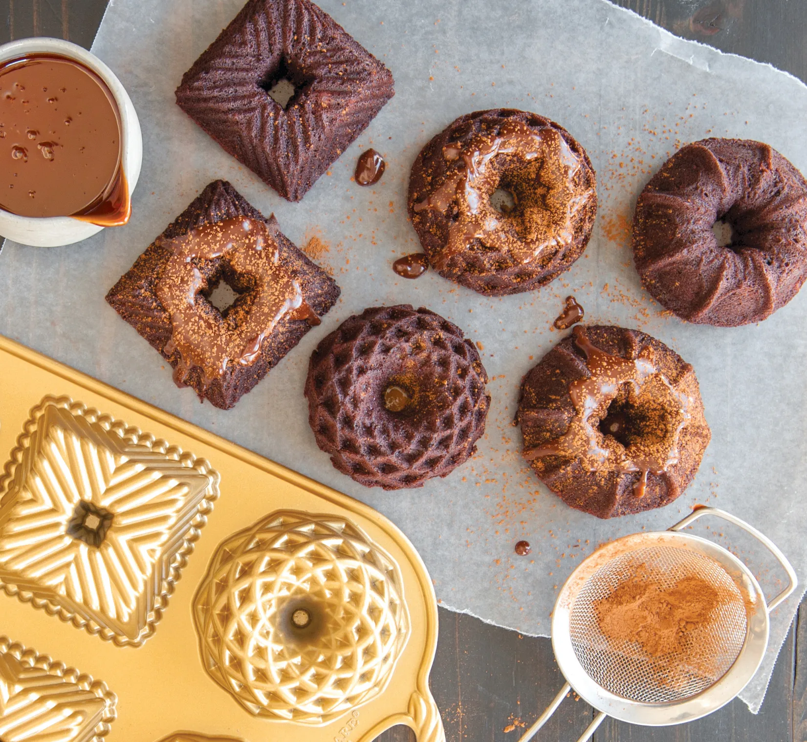 Molde de horno Nordic Ware geo bundtlette, 0,8 L Nordic Ware