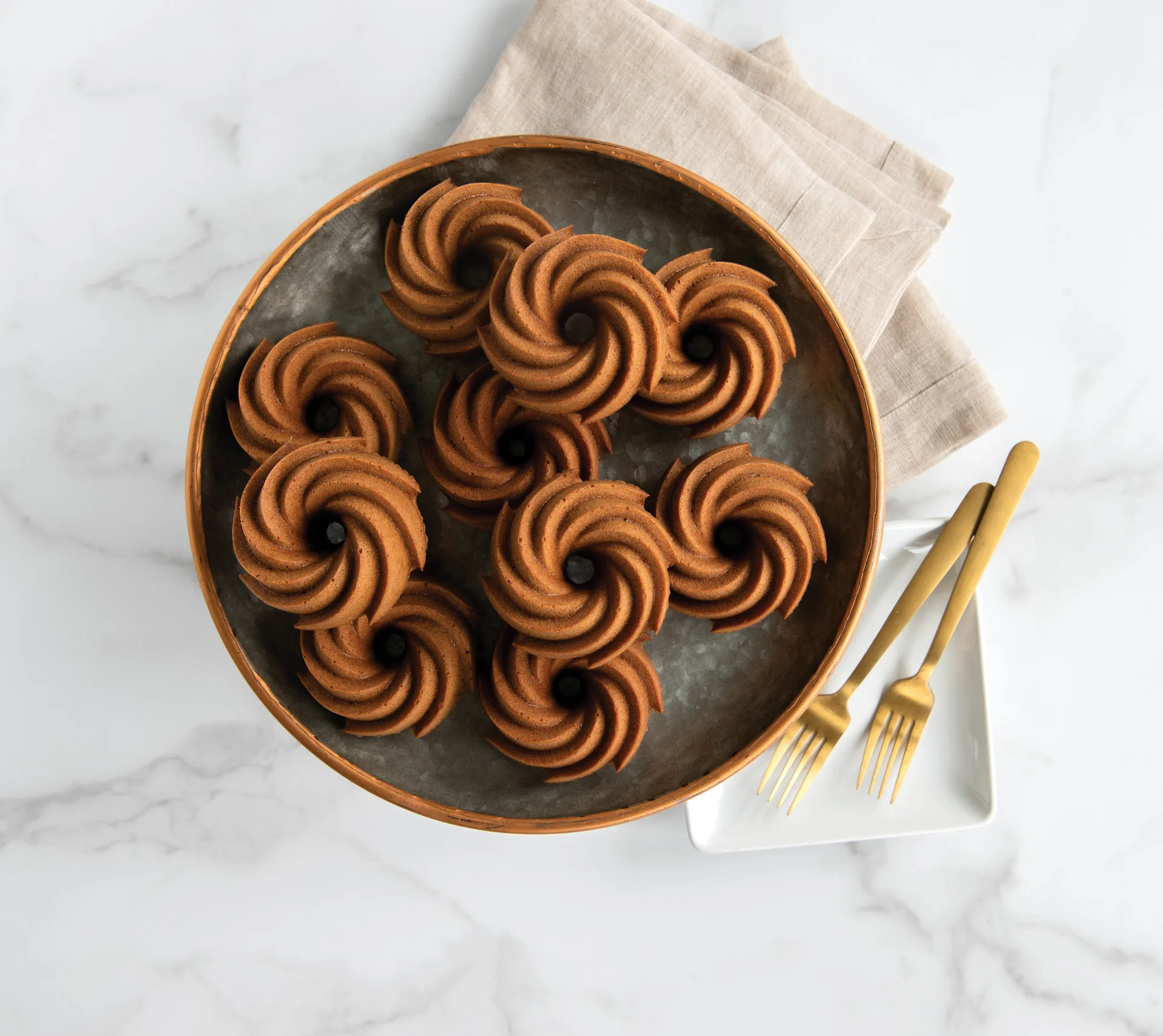 Molde de horno Nordic Ware heritage bundtlette oro, 0,9 L Nordic Ware