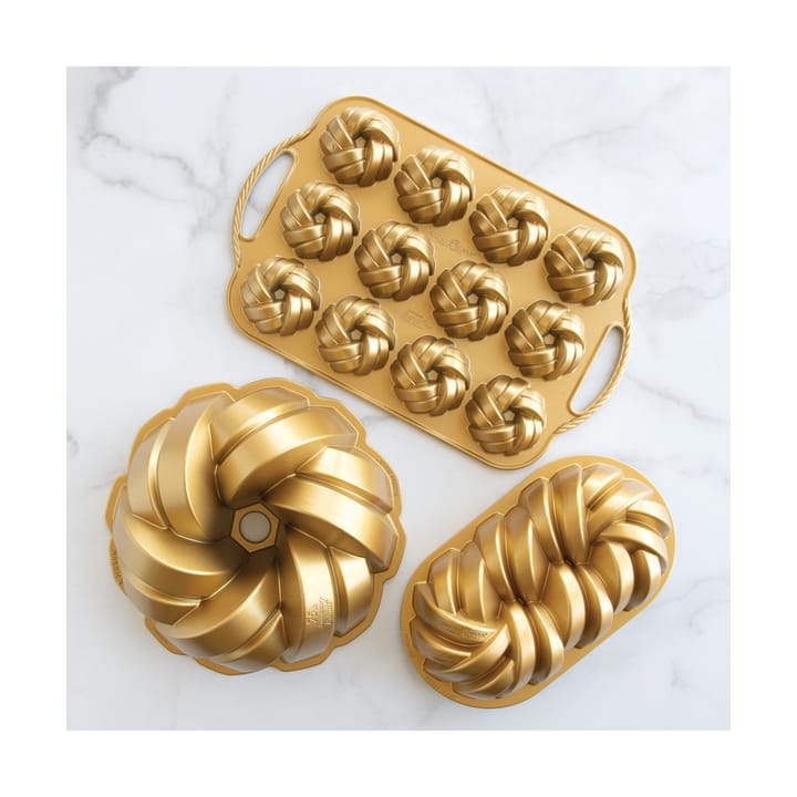 Molde para pan Nordic Ware Braided 1,4 L, Dorado Nordic Ware