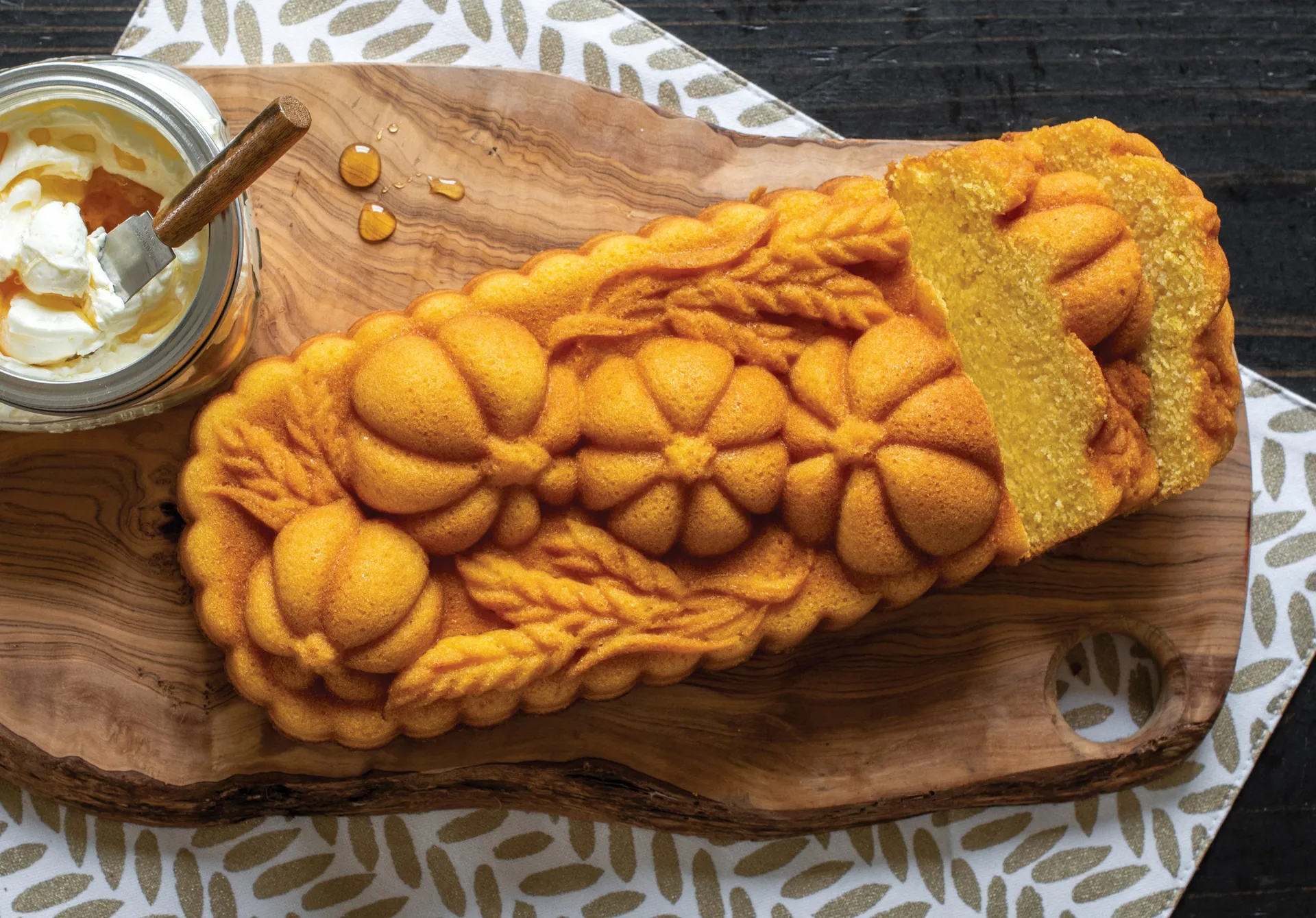 Molde para pan Nordic Ware Wheat & Pumpkin 1,4 L, Bronce Nordic Ware