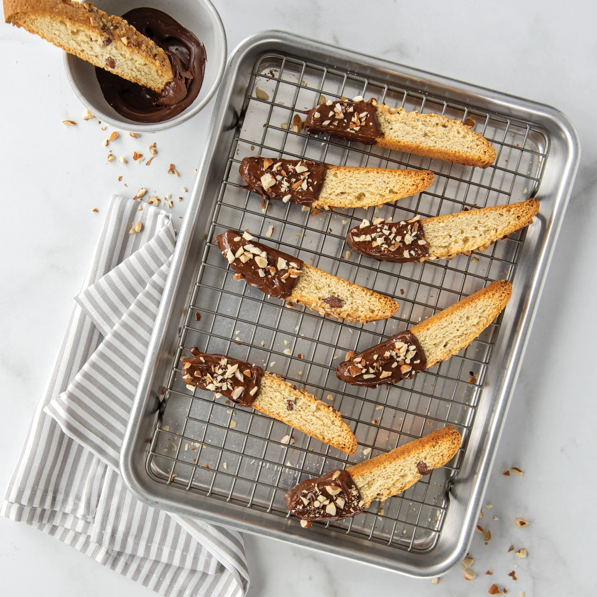 Naturals quarter sheet bandeja de horno con rejilla, Plata Nordic Ware