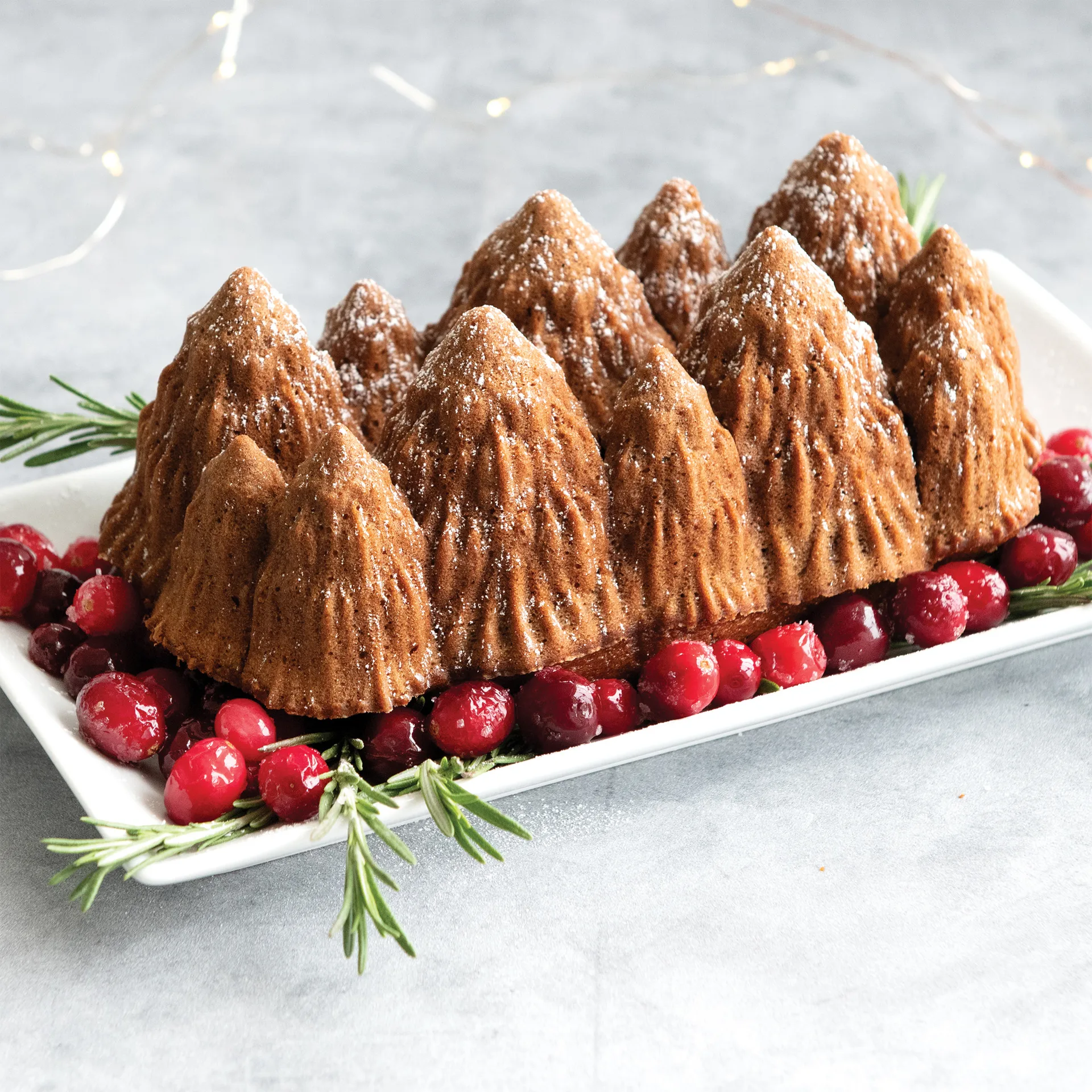 Nordic Ware Alpine Forest molde para hornear, Plata Nordic Ware