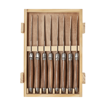 8 Cuchillos para parrilla Nordwik - Acero inoxidable-madera - Nordwik