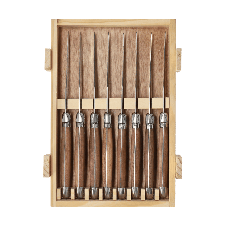 8 Cuchillos para parrilla Nordwik, Acero inoxidable-madera Nordwik