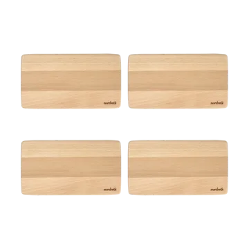 Bandejas para sándwiches de haya Nordwik 4-pack - 20x11x0,8cm - Nordwik