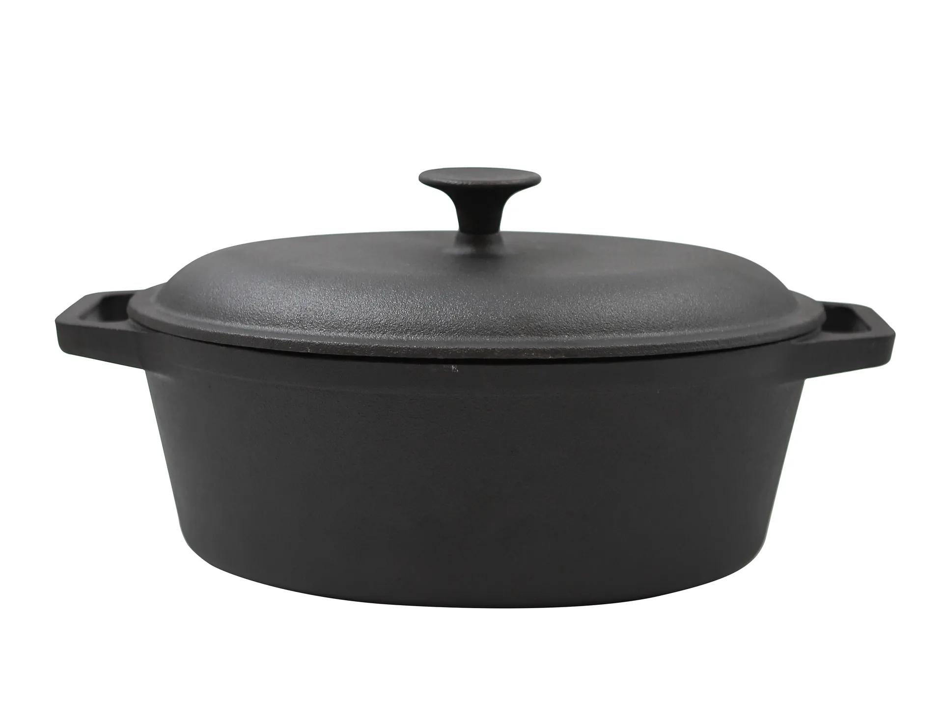 Cazuela de hierro fundido ovalado Nordwik 4 l, Negro Nordwik