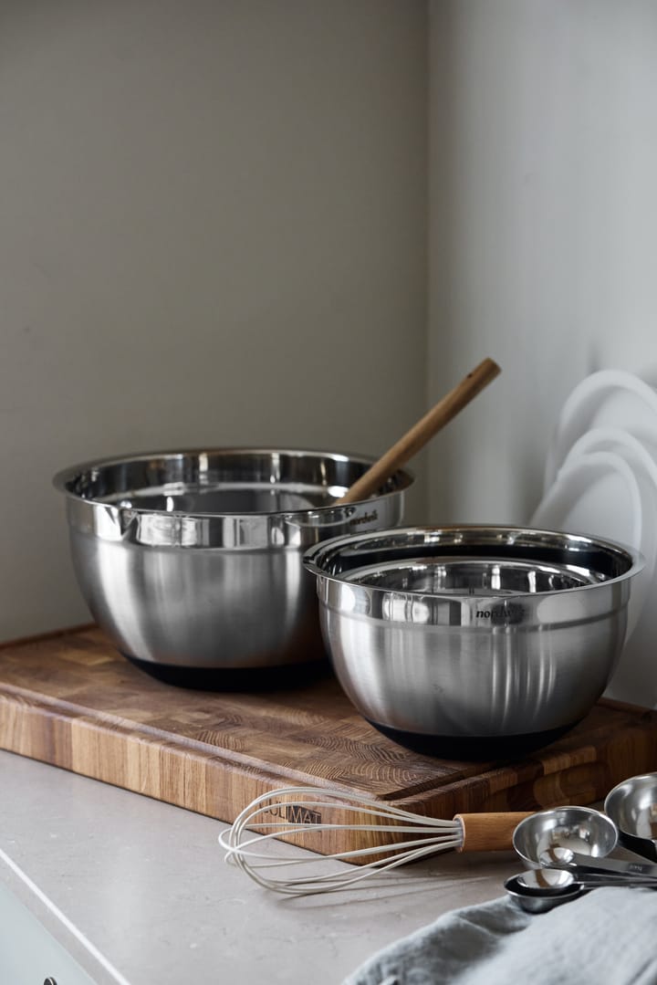 Cubos con tapa Premium 3 piezas, Acero inoxidable Nordwik