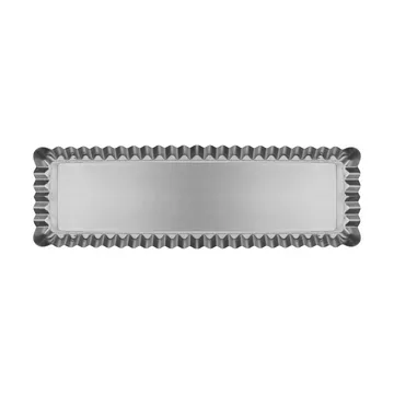Fuente para tarta BAKE con fondo desmontable - Rectangular, acero inoxidable, 35x11 cm - Nordwik
