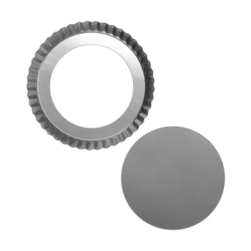 Fuente para tarta BAKE con fondo desmontable - Redondo, acero inoxidable, 24 cm - Nordwik