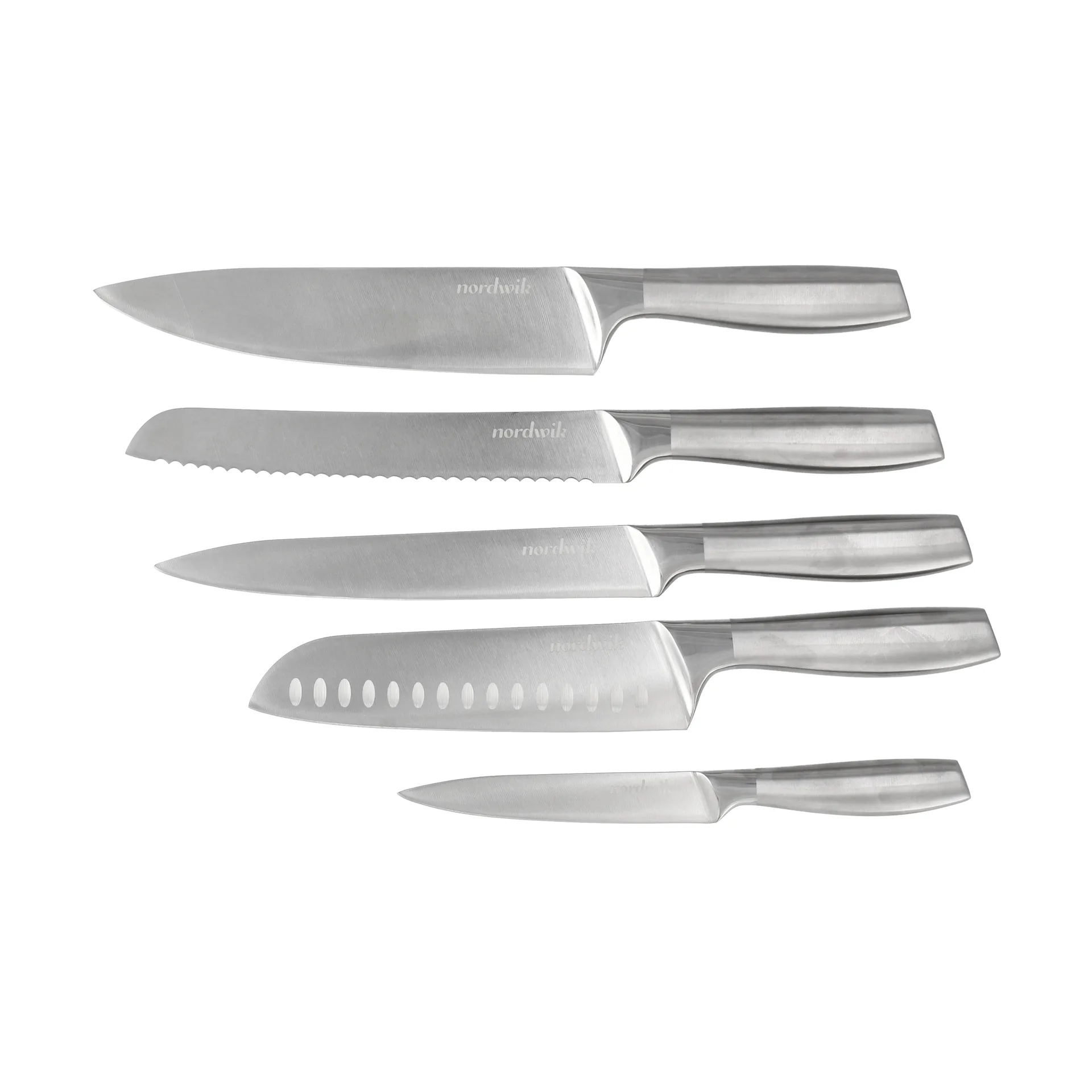Juego de cuchillos Nordwik 5 piezas, Acero inoxidable Nordwik