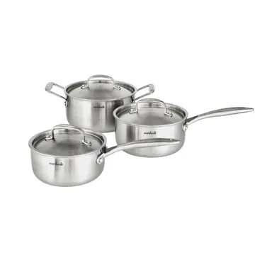Juego de ollas Nordwik 3-capas 3 piezas - 1,5 l, 2 l, 3 l - Nordwik
