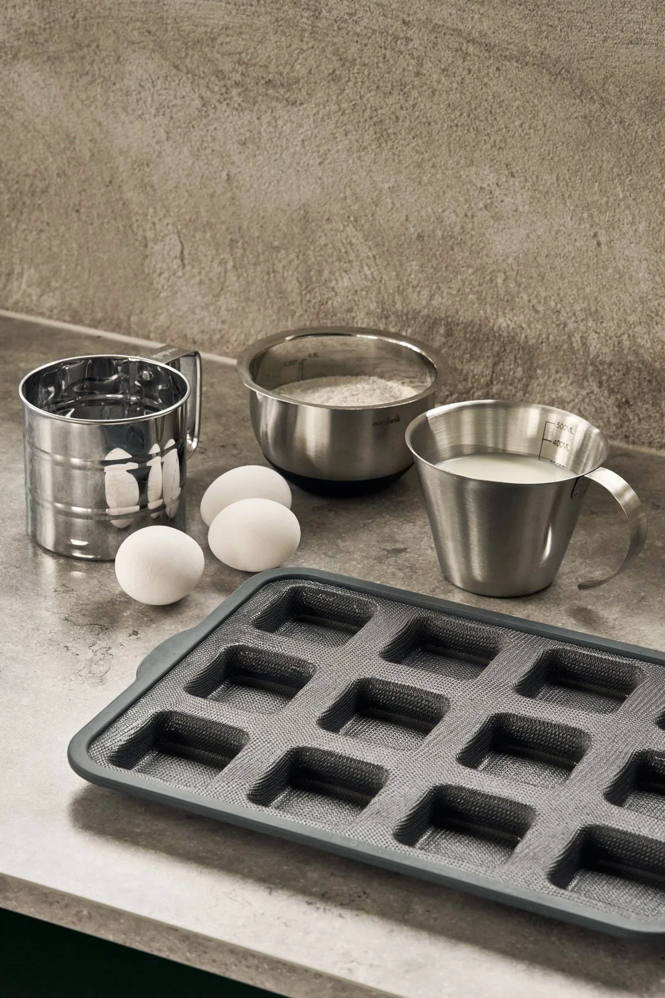 Molde de silicona BAKE con marco reforzado, Rectangular, 6-pack, 36x26 cm Nordwik