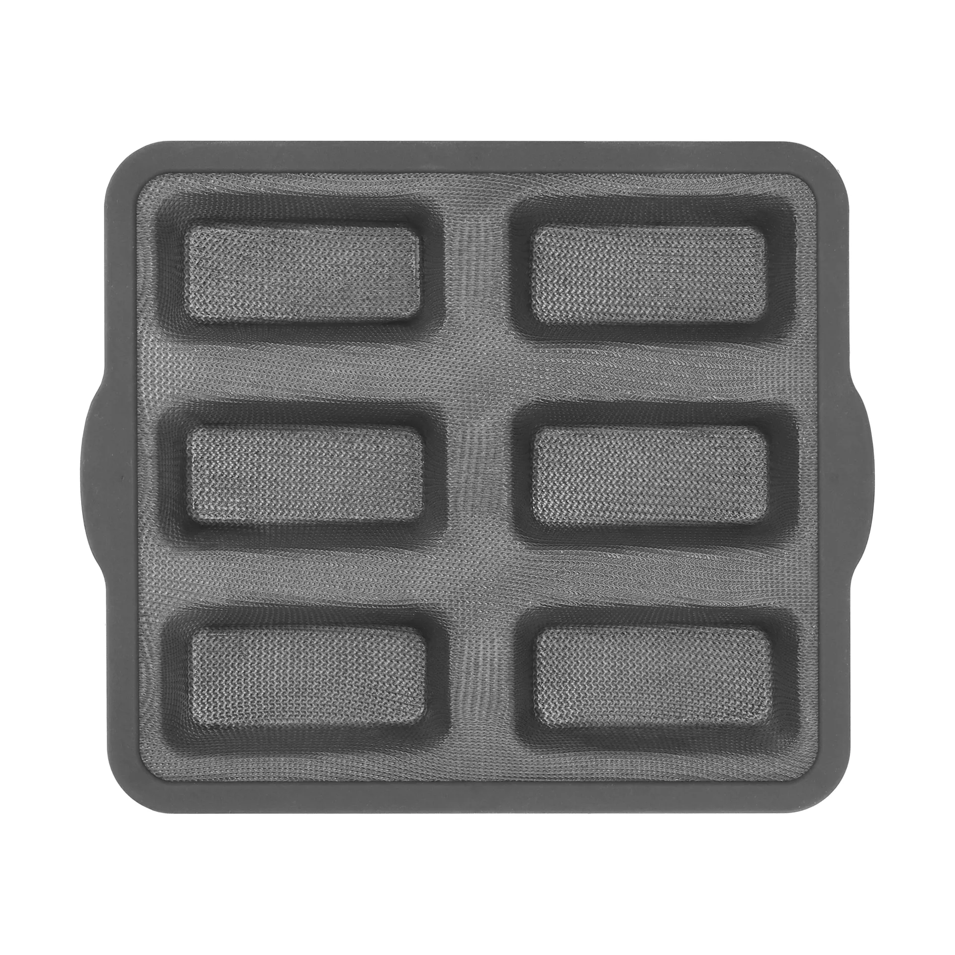 Molde de silicona BAKE con marco reforzado, Rectangular, 6 unidades, 26,2x22,1 cm Nordwik